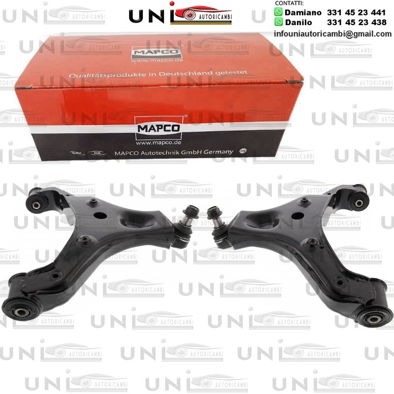 Kit 2 Bracci Anteriori Oscillanti RINFORZATI Mapco Mercedes - Benz Sprinter / 3,5-t /​ 3-t / 4,6-t / 5-t / VW Crafter 30-35 da 2006