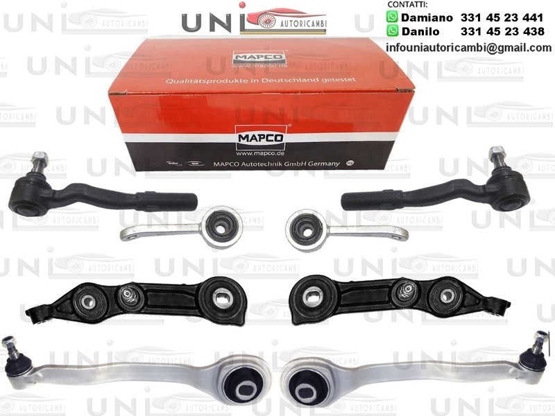 Kit 8 Bracci Anteriori Oscillanti Rinforzati Mapco MERCEDES CLS, E T-MODEL, E (VF211, W211) 1.8-6.2 03.02-12.10