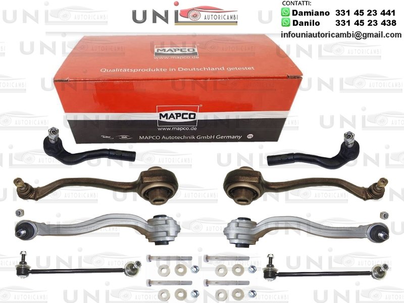 Kit 8 Bracci Anteriori Oscillanti RINFORZATI Mapco Mercedes - Benz​ Classe C da 2000 / Mercedes - Benz​ CLK da 2002 / Mercedes - Benz​ SLK (R171)​ da 2004