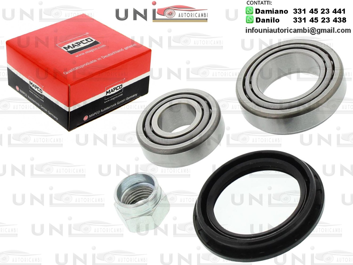 Kit 1 Cuscinetto Ruota Anteriore Bilaterale Mapco Germany  / Alfa Romeo 33 da 1983 / Alfa Romeo Alfasud da 1972