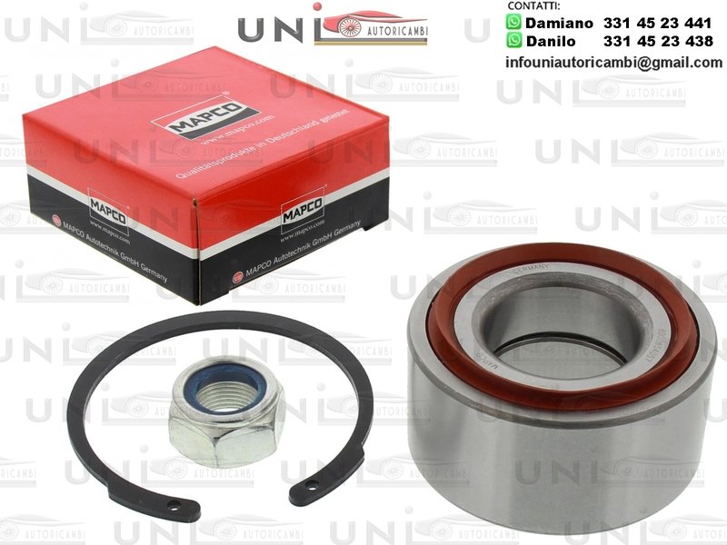 Kit Cuscinetto Ruota Assale Anteriore Bilaterale / Vauxhall Arena Van da 1998 / Vauxhall Arena Combi da 1998 / Renault 20 da 1977 / Renault 30 da 1975 / Opel Arena Combi da 1998