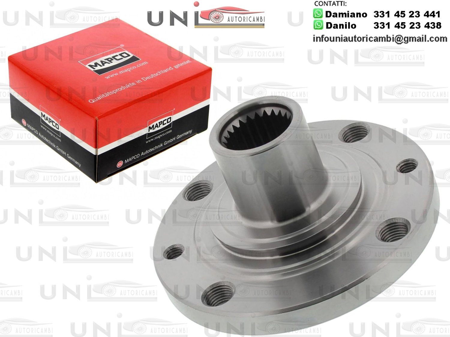 Kit 1 Cuscinetto Ruota Anteriore Bilaterale Mapco Germany / Abarth 500 da 2008 / Alfa Romeo 145 da 1994