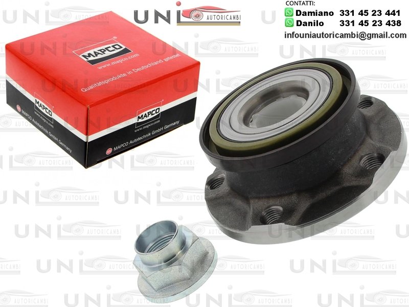 Kit 1 Cuscinetto Ruota Anteriore Bilaterale Mapco Germany   / Sinistro SX o DESTRO DX /Alfa Romeo 147 da 2001 / Alfa Romeo 156 da 1997 / Alfa Romeo GT da 2003
