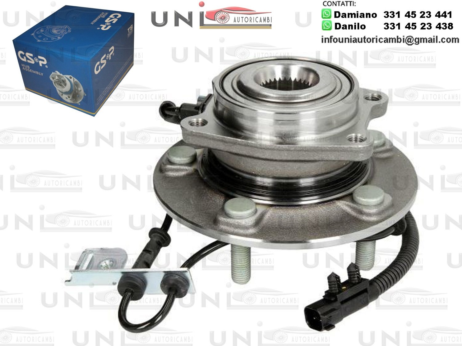 Mozzo Ruota Anteriore GSP Chrysler Grand Voyager (RT) da 2007 a -