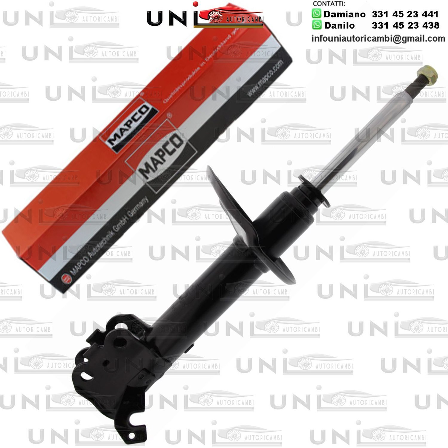 ​1 Ammortizzatore Anteriore Destro Rinforzato a Gas Toyota Corolla (E10) da 07.1992 a 04.1997