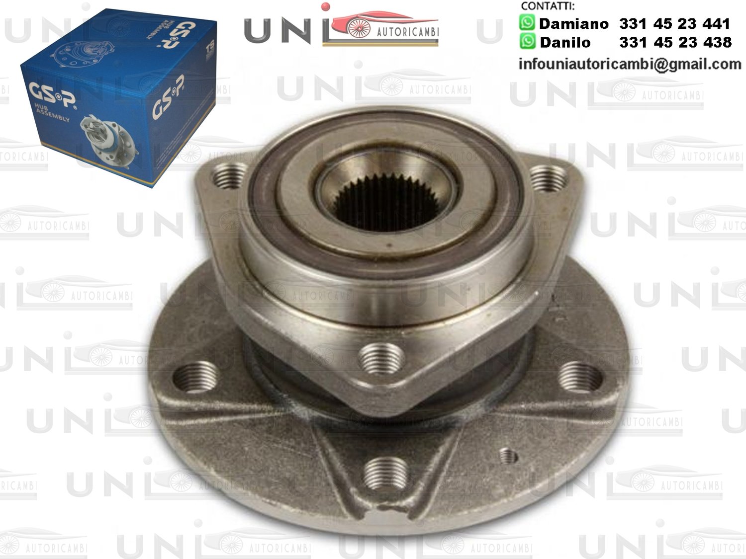 Mozzo Ruota Anteriore GSP Audi A3 / Cabriolet / Sportback (8P1 / 8P7 / 8PA) da 2003 a 2013