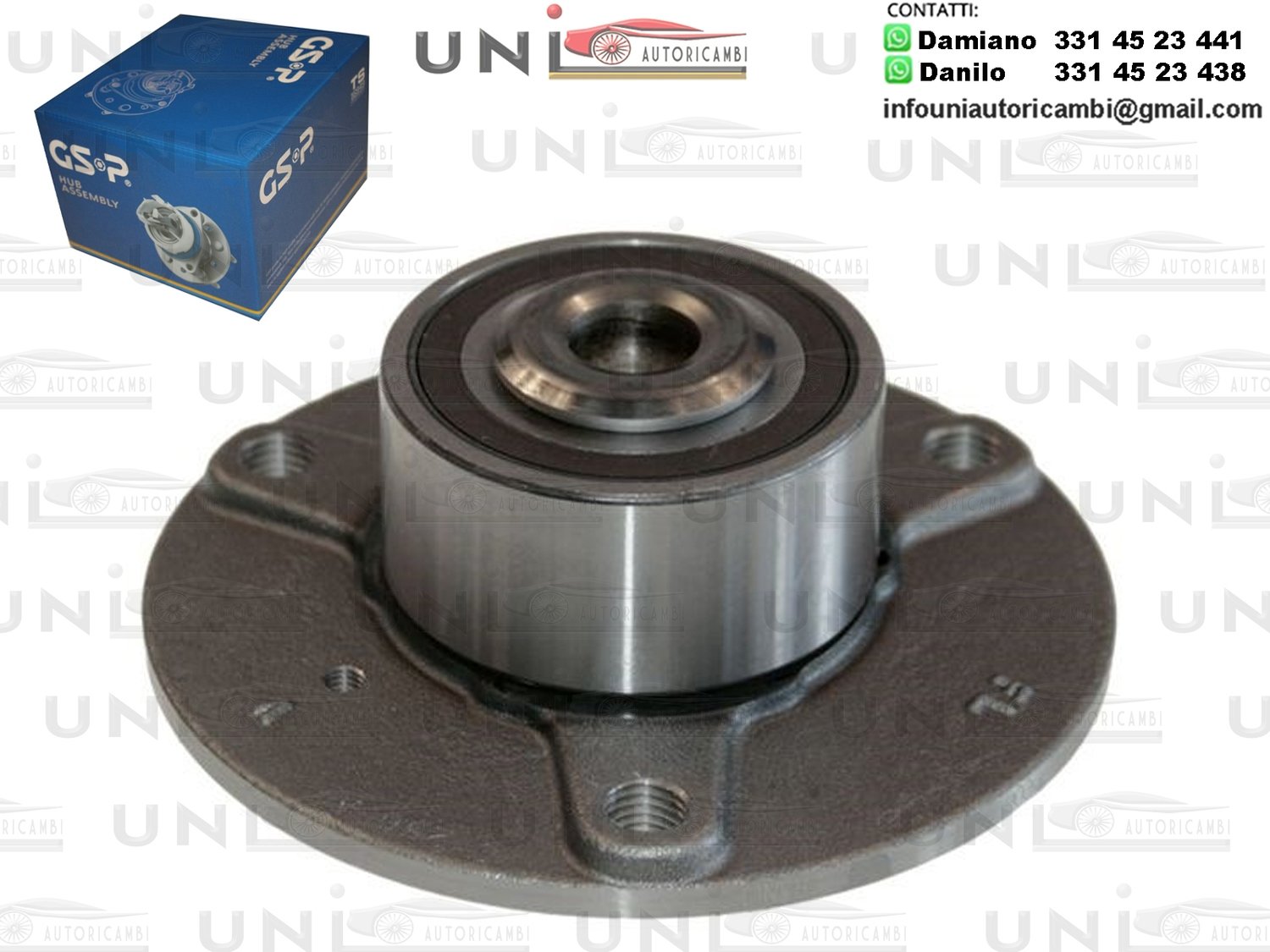 Mozzo Ruota Anteriore GSP Smart Fortwo Cabrio / Coupé​  (451)​ da 2007 a -