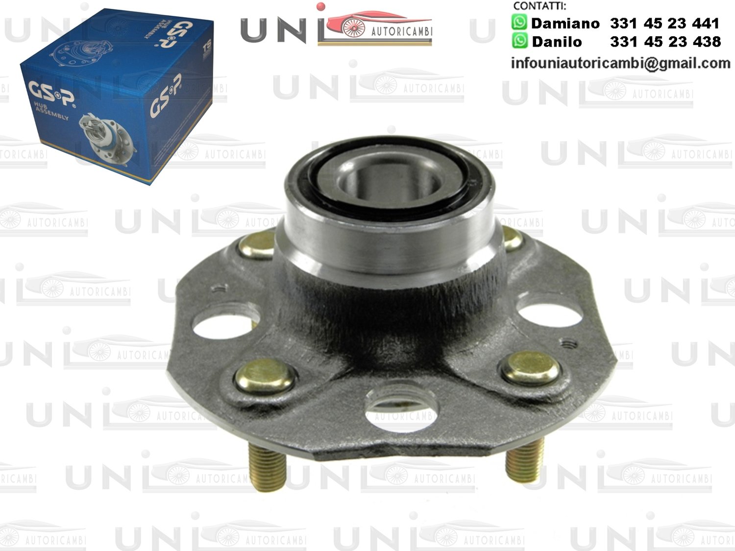 Mozzo Ruota Posteriore GSP Honda Accord IV / Tre volumi / Mk (CB)​ da 1990 a 1993