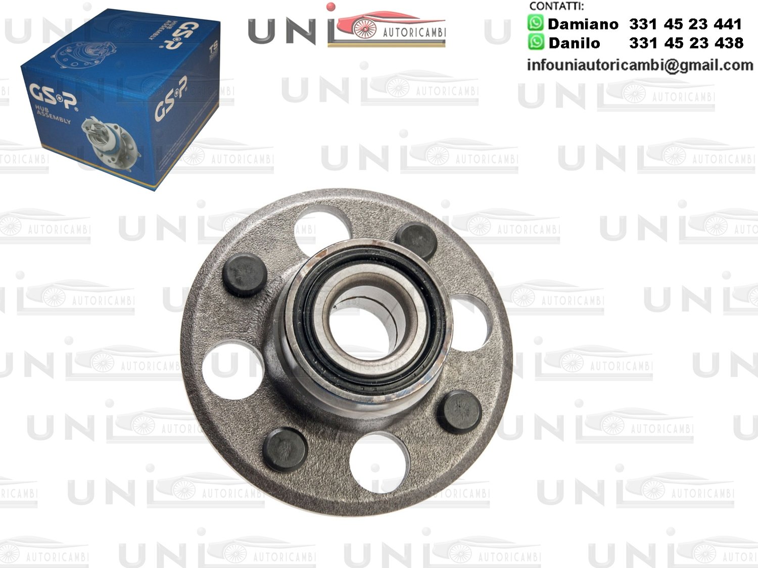 Mozzo Ruota Posteriore GSP Honda IV 2 volumi /Coda spiovente / Tre volumi (EC, ED, EE) da 1987 a 1991