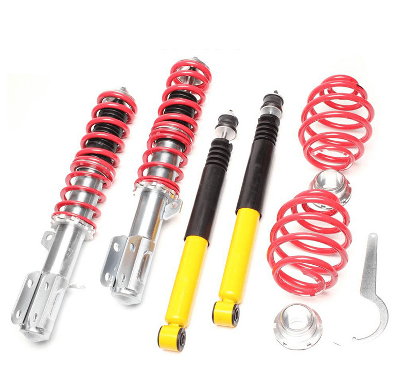 1x Assetto a GHIERA REGOLABILE per: Opel Corsa tipo C , dal 11.2000 - 10.2006, 1,0 + 1,2  ( solo M10 Ammortizzatore posteriore )