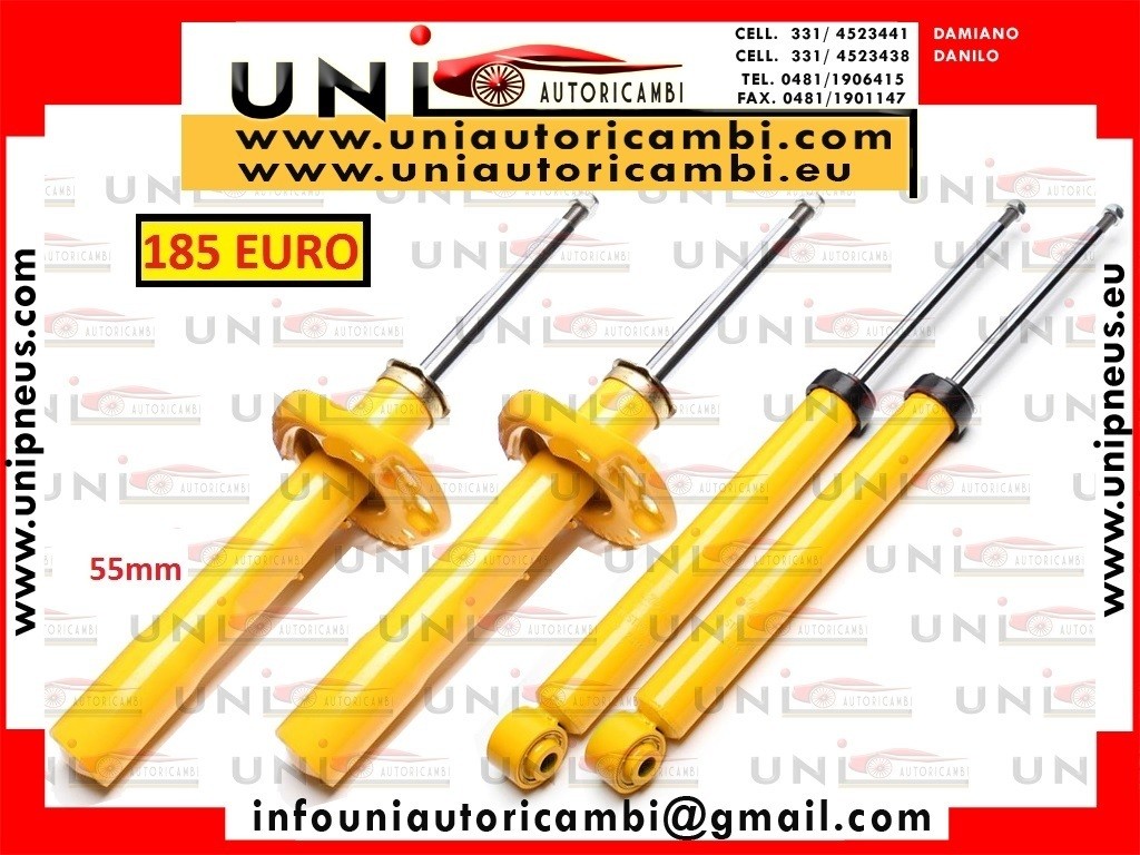 4 X Ammortizzatori Sportivi 2x Anteriore 2X Posteriore VW GOLF 5 dal 2003- da 55mm