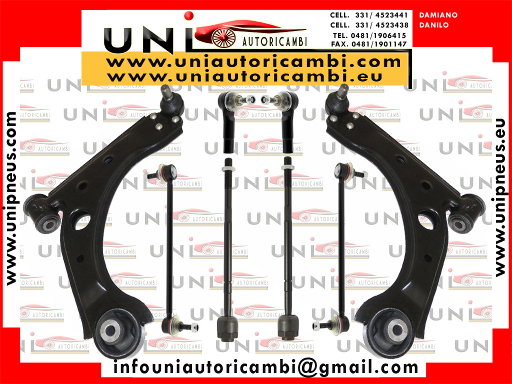 Kit Bracci Oscillanti 8 Pezzi Rinforzati Mapco Fiat Stilo 192 Berlina e Multiwagon dal 2001