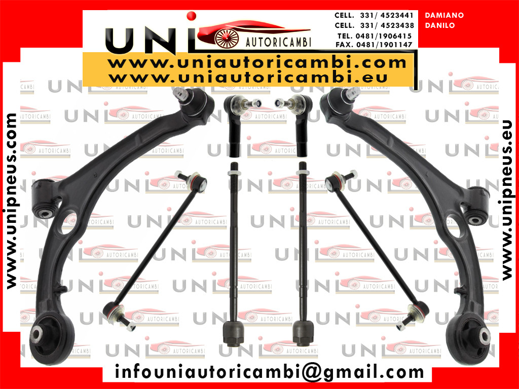 Kit Bracci Oscillanti 8 Pezzi Rinforzati Mapco Fiat Stilo 192 Berlina e Multiwagon dal 2001