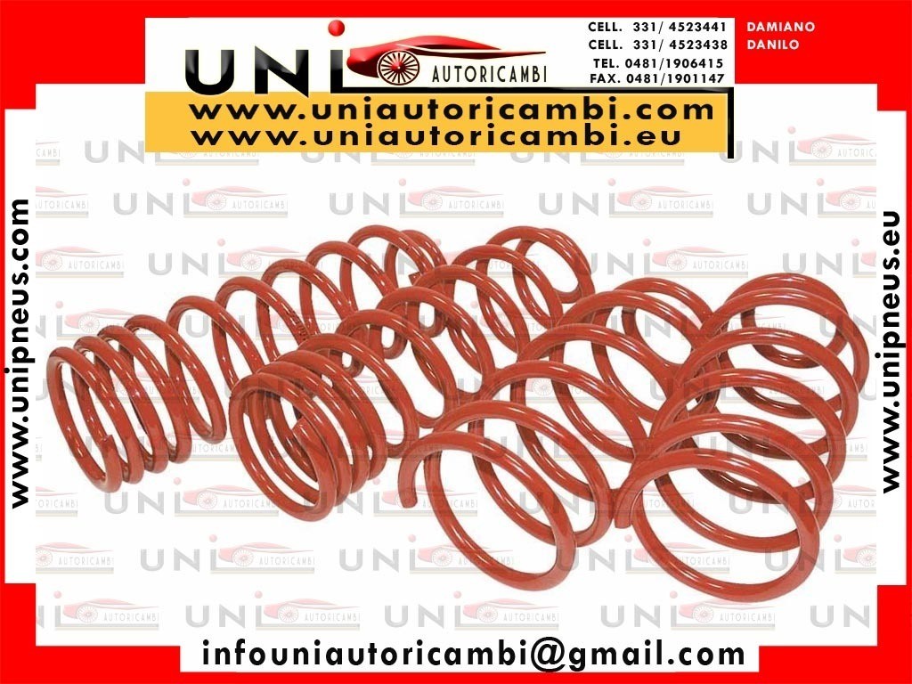 4 Molle Sportive per: FIAT PUNTO Cabrio Tipo 176C dal 04/94- Carichi 820/700Kg  (43-65) Kw