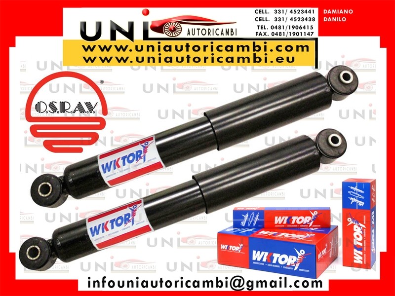 2 ammortizzatori posteriori rinforzati Alfa Romeo 1750/2000 (105) DA 1968,Alfa Romeo Giulia (105) DA 1964,Alfa Romeo Montreal (105) DA 1972,Alfa Romeo Spider (105,115) DA 1966