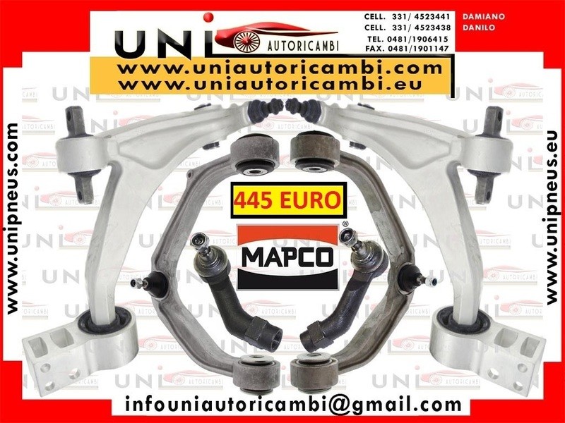 6X BRACCI OSCILLANTI RINFORZATI ANTERIORI Sinistri + Destri ALFA ROMEO 159 Brera