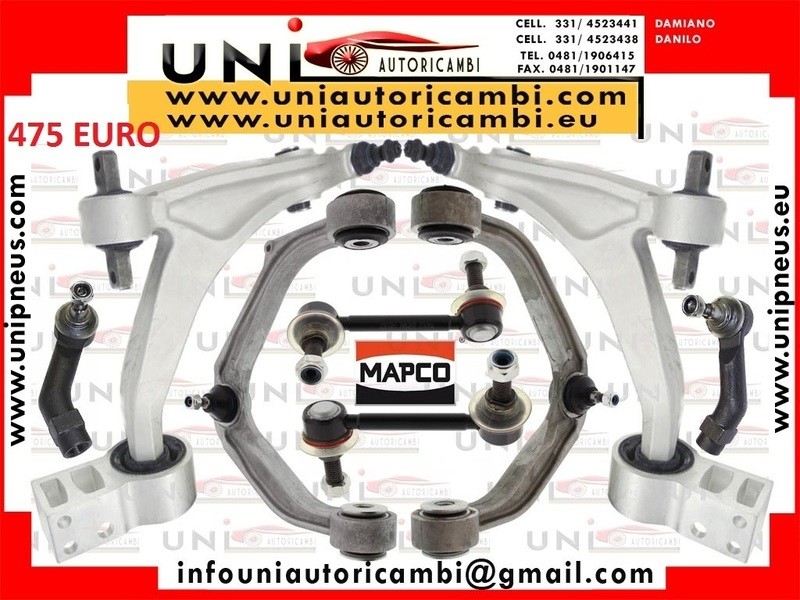 8X BRACCI OSCILLANTI RINFORZATI ANTERIORI Sinistri + Destri ALFA ROMEO 159 Brera