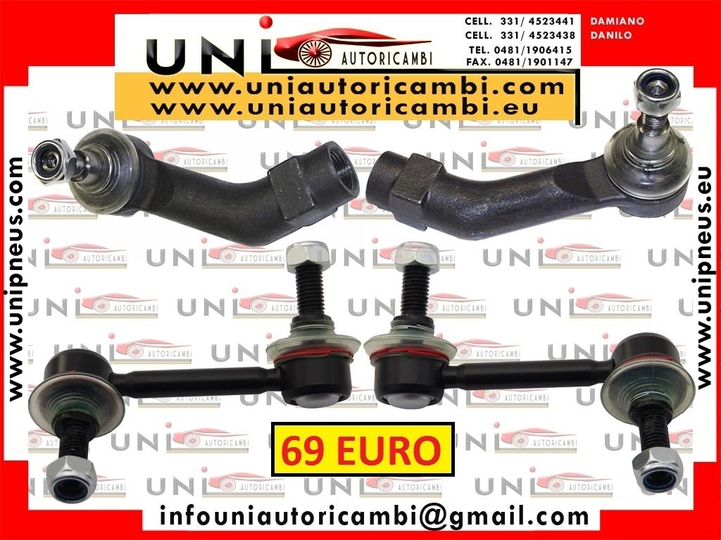 2x Biellette Anteriori Rinforzate 2 Testine Sterzo ALFA ROMEO 159 Brera Spider