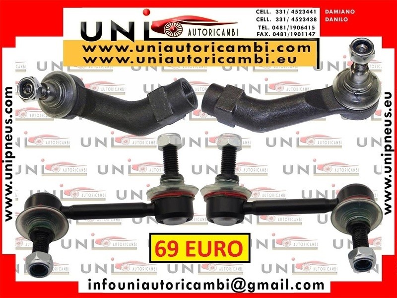 2x Biellette Anteriori Rinforzate 2 Testine Sterzo ALFA ROMEO 159 Brera Spider