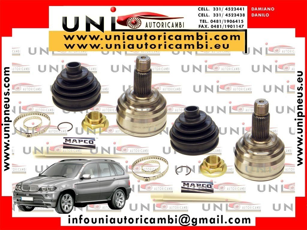 2 x Kit giunti Anteriori , Semiasse per: BMW X5 E53 dal 2001-