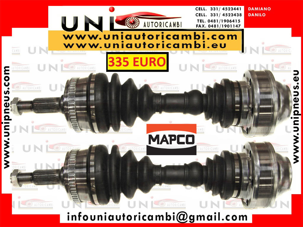 2x ALBERO MOTORE / SEMIASSE ANTERIORE MAPCO GERMANY BILATERALE SINISTRO o DESTRO per: MERCEDES VITO V-Classe 200 220 CDI , MERCEDES VITO W638 dal 1999-