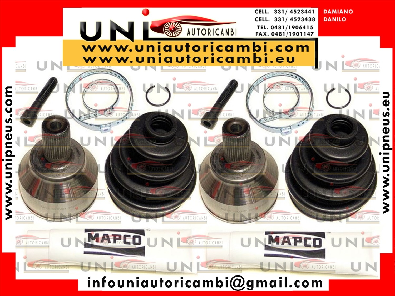 2X Kit Giunto Semiasse Anteriore Lato Ruota Ford Focus II da 2002