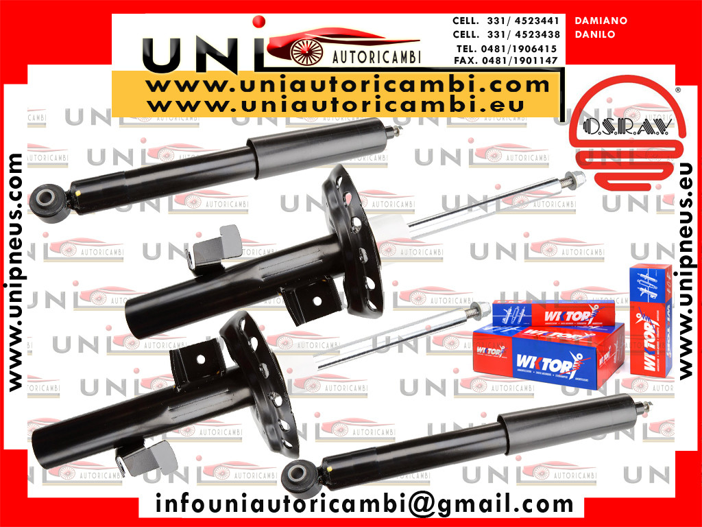 4 Ammortizzatori Rinforzati Wktory per: FORD GALAXY II dal 2006- , FORD MONDEO IV dal 2007- , FORD S-Max dal 2006-