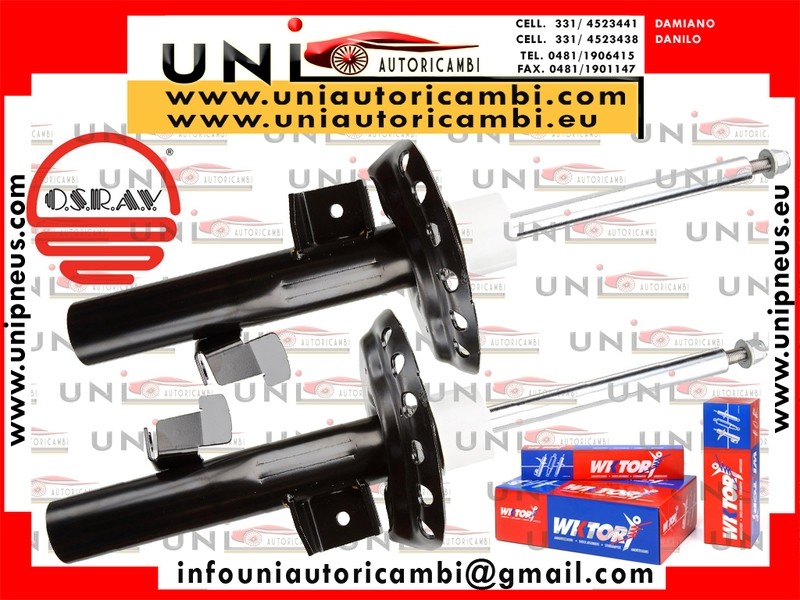 2 Ammortizzatori Anteriori Rinforzati Wktory per: FORD GALAXY II dal 2006- , FORD MONDEO IV dal 2007- , FORD S-Max dal 2006-