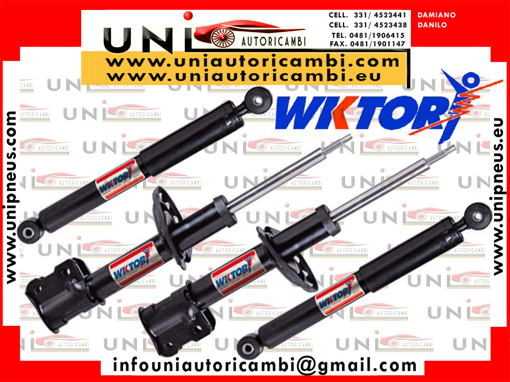 4 Ammortizzatori a Olio Rinforzati Wktory per: Fiat 124 Berlina / Special / Spider / Coupè da 1966 a 1985