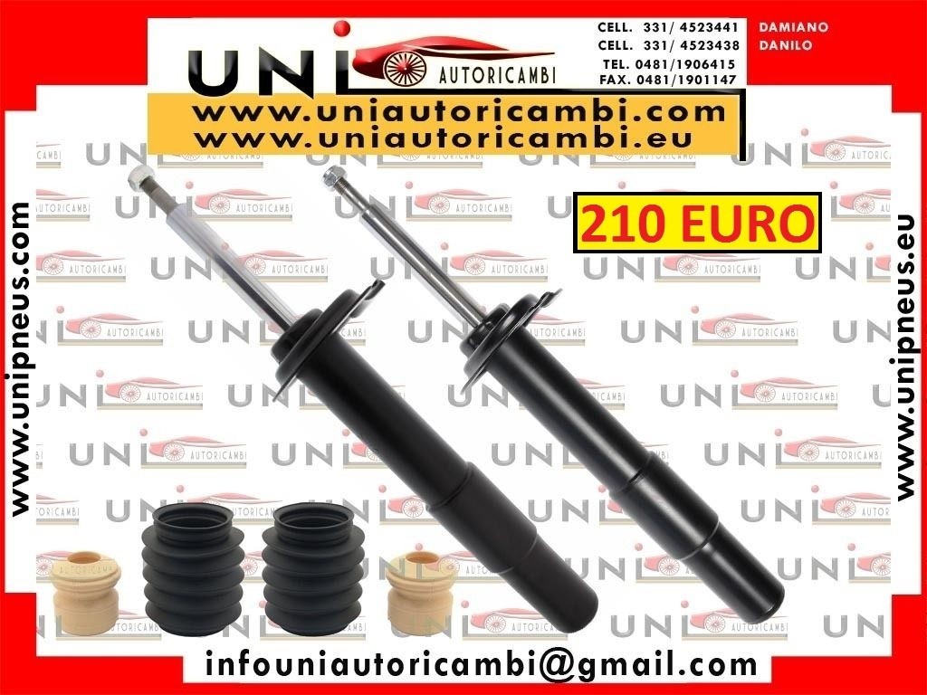 2x Ammortizzatori Anteriori 2 Parapolvere BMW Serie 5 E60 E61 Berlina SW dal 04'