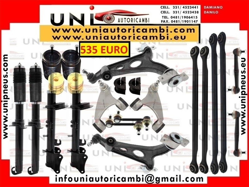 8x Bracci anteriori +6 x Bracci posteriori RINFORZATI + 4 Ammortizzatori MAPCO + 4 Parapolvere + 4 Paracolpi per ALFA 147 156 GT 1.9jtd