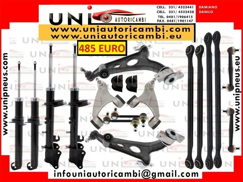 8x Bracci anteriori +6 x Bracci posteriori RINFORZATI SX + DX + 4 Ammortizzatori MAPCO per ALFA 147 156 GT 1.9jtd