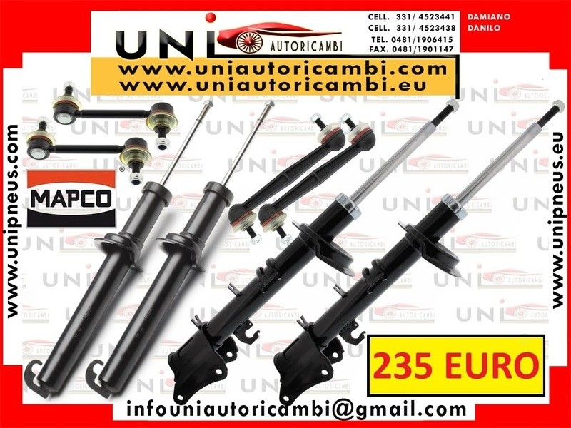 4x Ammortizzatori Rinforzati 4 Biellette Rinforzate ALFA 147 156 GT 2001 1.9JTD