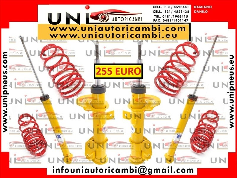 Assetto Sportivo Fisso Ribassato (4 Ammortizzatori + 4 Molle) da 35mm Fiat Stilo 192 dal 2001