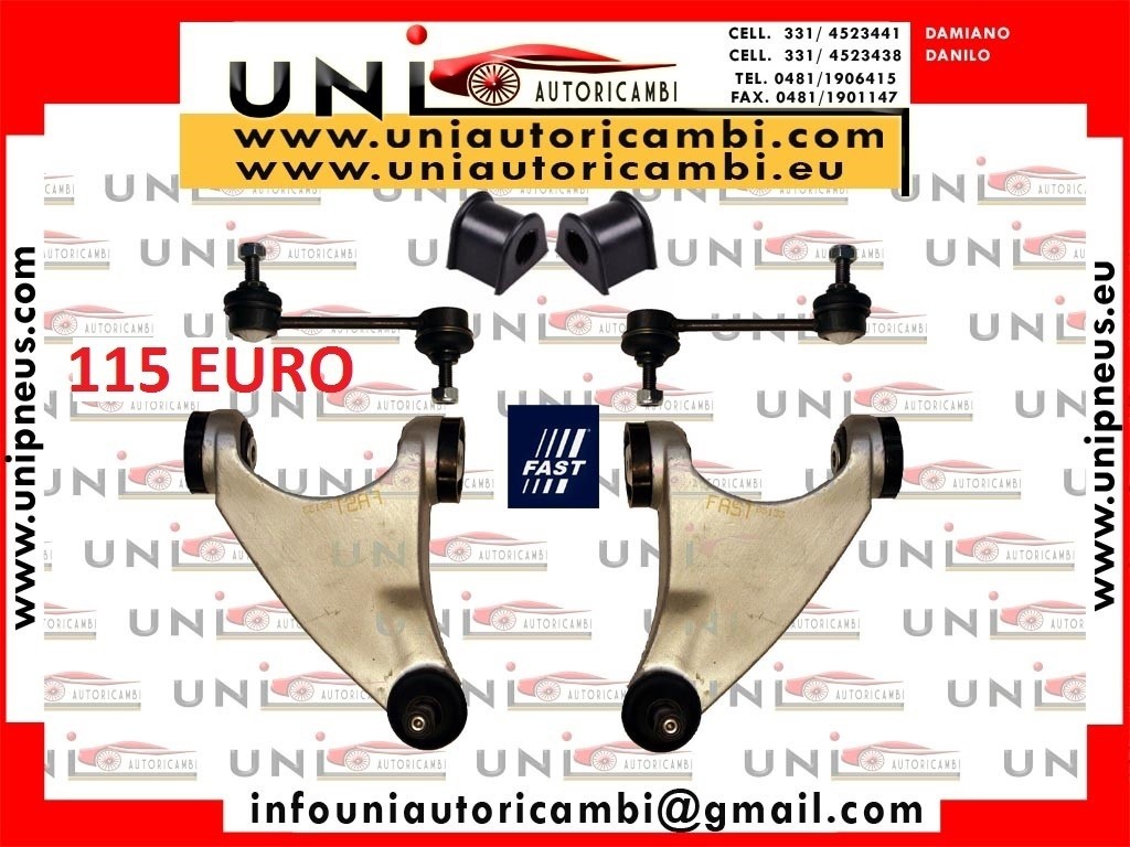 6x Bracci Anteriori Normali Sinistro SX + Destro DX per ALFA 147 156 GT 1.9jtd