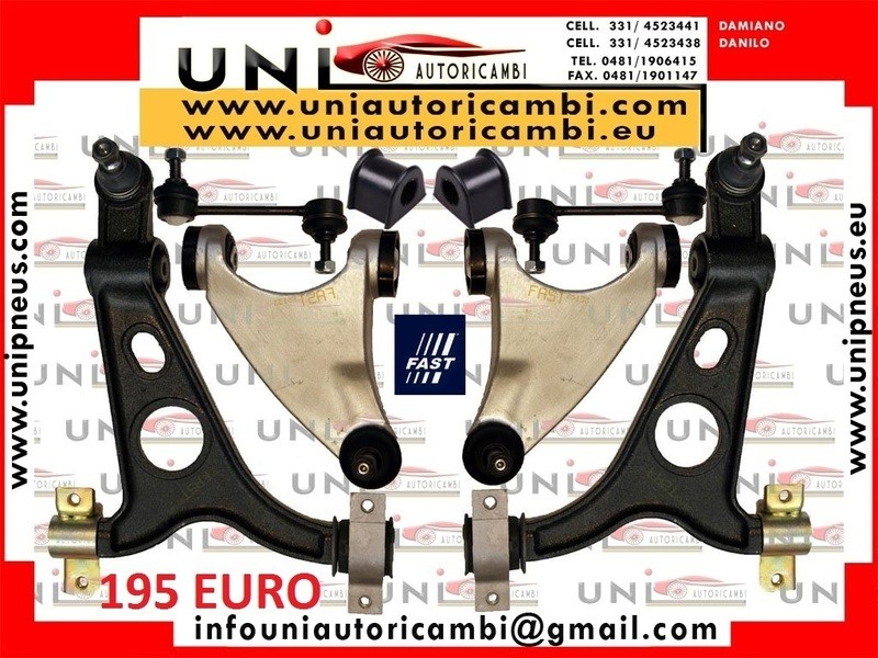 8 x Bracci Anteriori Normali Sinistro SX + Destro DX per ALFA 147 156 GT 1.9 JTD