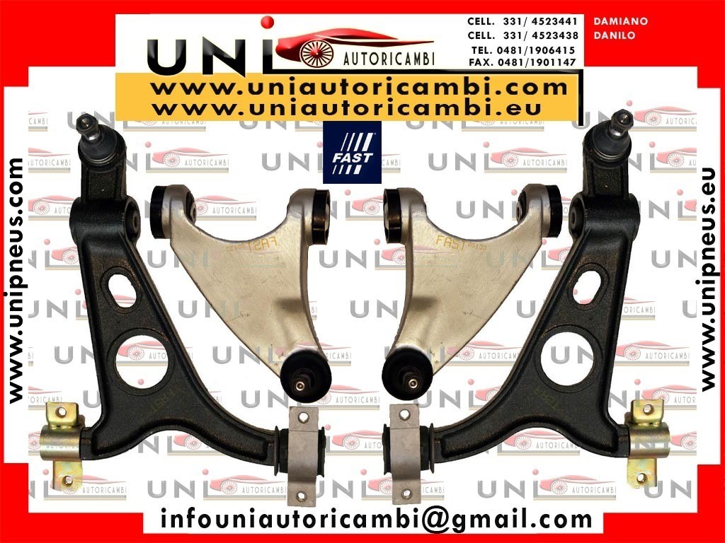 4x Bracci Anteriori Inferiori Superiori Sinistro SX Destro DX per ALFA 147 156 GT 1.9 JTD