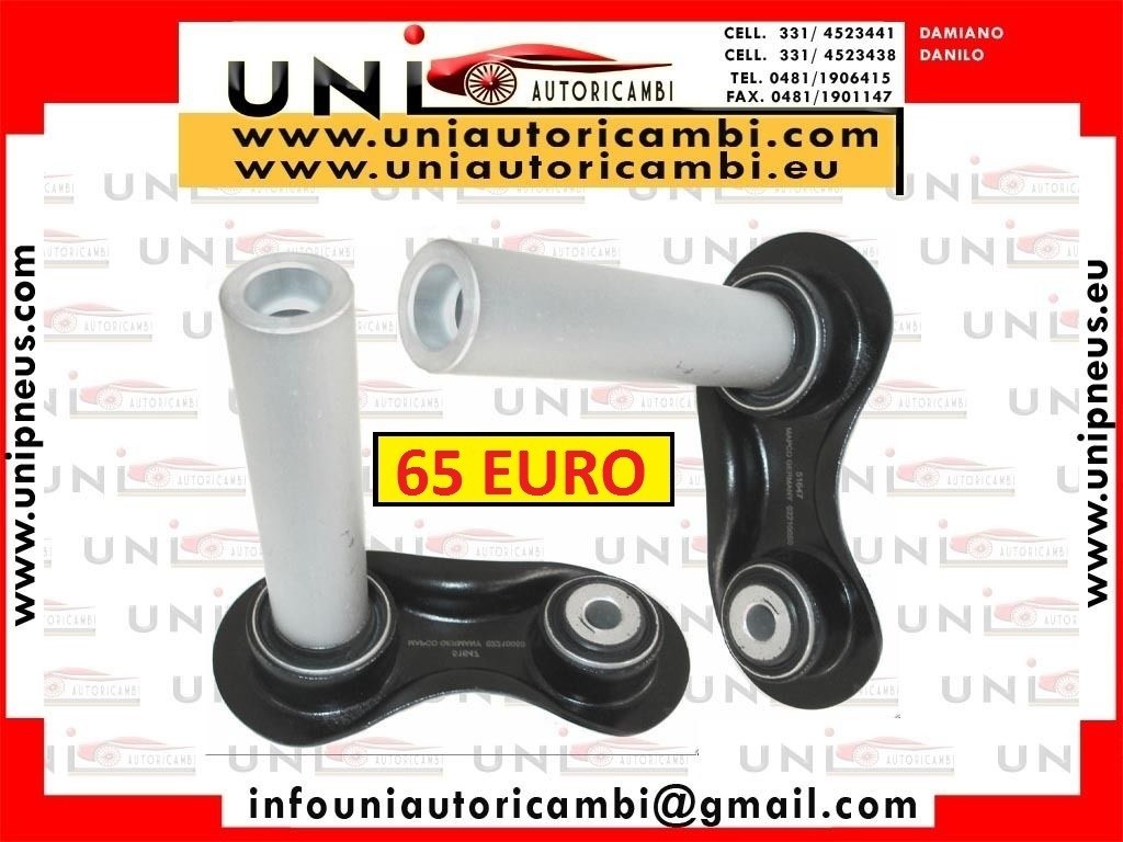 2x Bracci Trasversali Posteriori Sinistro SX Destro DX per BMW E60 E61 dal 2004- , BMW E39 dal 1996-