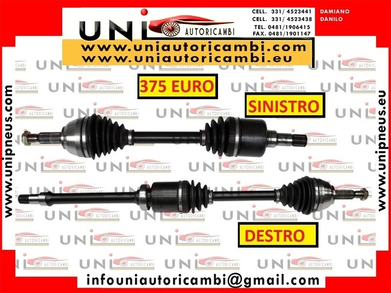 2x Semiassi / Albero Motore Anteriore SINISTRO SX + DESTRO DX FORD Transit Connect dal 2002- , FORD Tourneo Connect dal 2002-