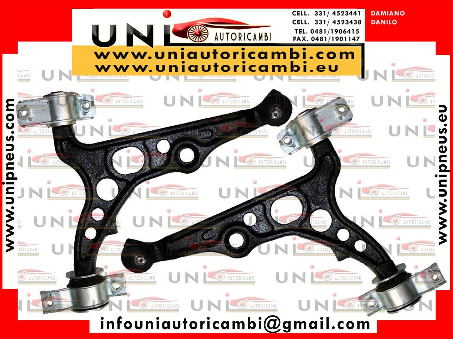 2X Bracci Oscillanti Anteriori Inferiori SX + DX Fiat Bravo 182 da Anno 1995