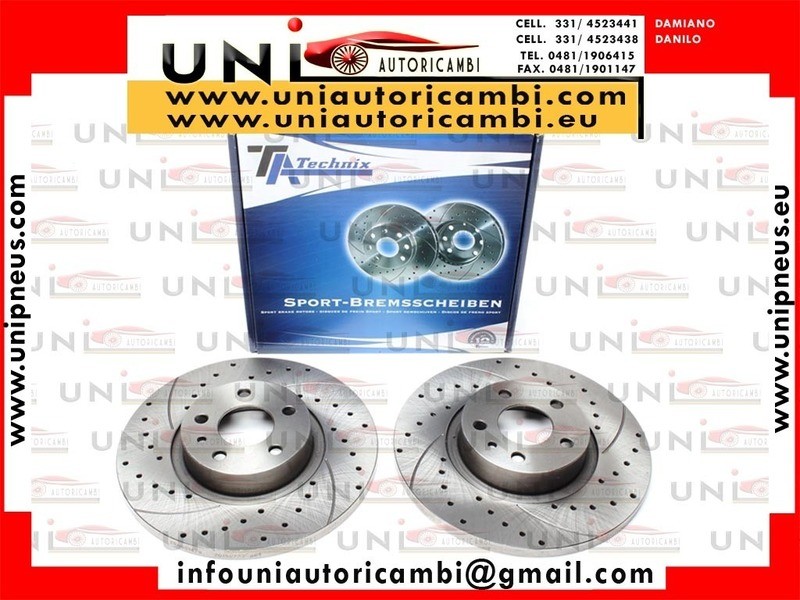 2 Dischi Anteriori Pieni Diametro 281x15 mm per ALFA 156 Sportwagon