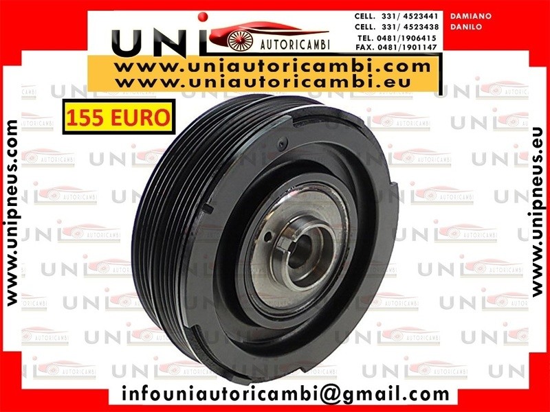 PULEGGIA ALBERO MOTORE PER BMW E46 318d 85ww ,  320d 100kw - BMW E39 520d 100kw