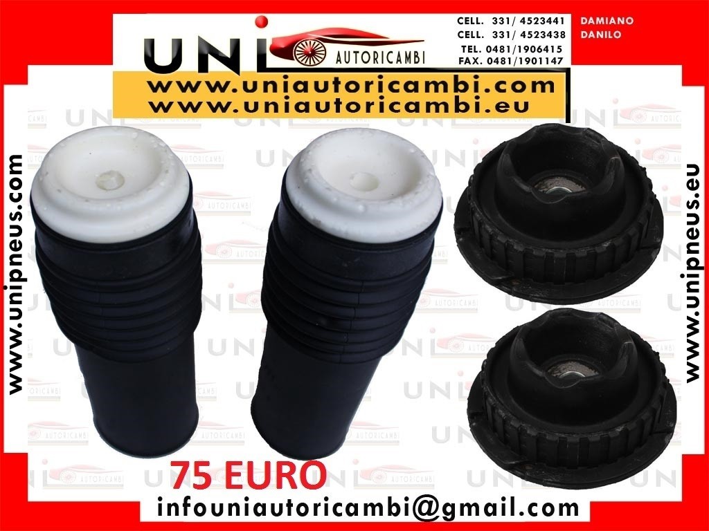 2X Parapolvere 2 Pracolpi + Supporti Ammortizzatore Anteriore ALFA 147 156 GT