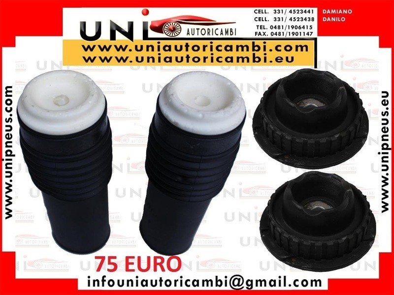 2X Parapolvere 2 Pracolpi + Supporti Ammortizzatore Anteriore ALFA 147 156 GT