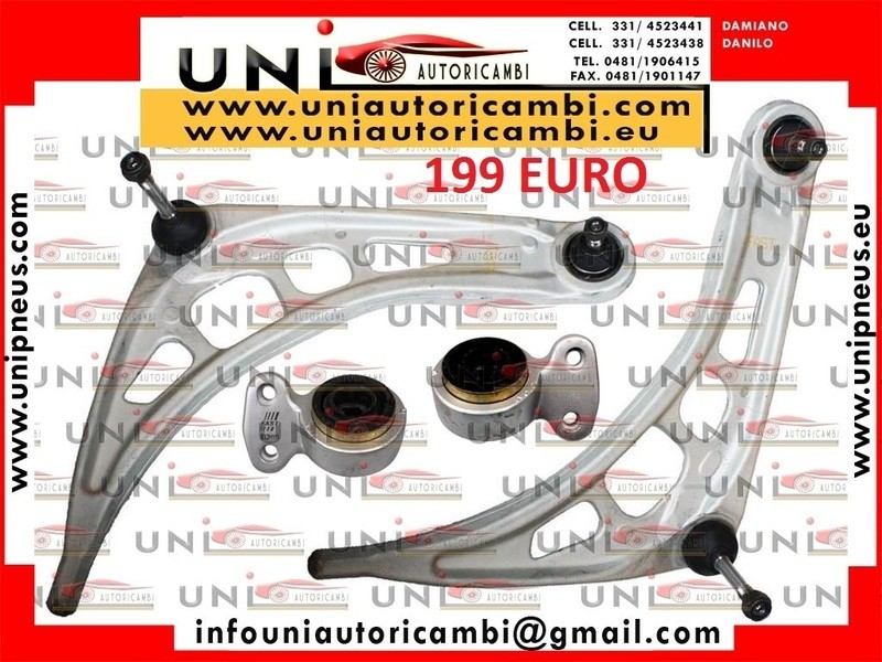 2x Bracci Anteriori Trapezio ANT. + Silent Block BMW Serie 3 E46 320D 1998- 320D