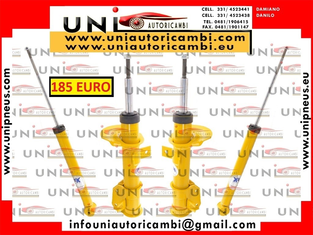 4 Ammortizzatori Sportivi per FIAT STILO Berlina 3 e 5 Porte dal 2001-