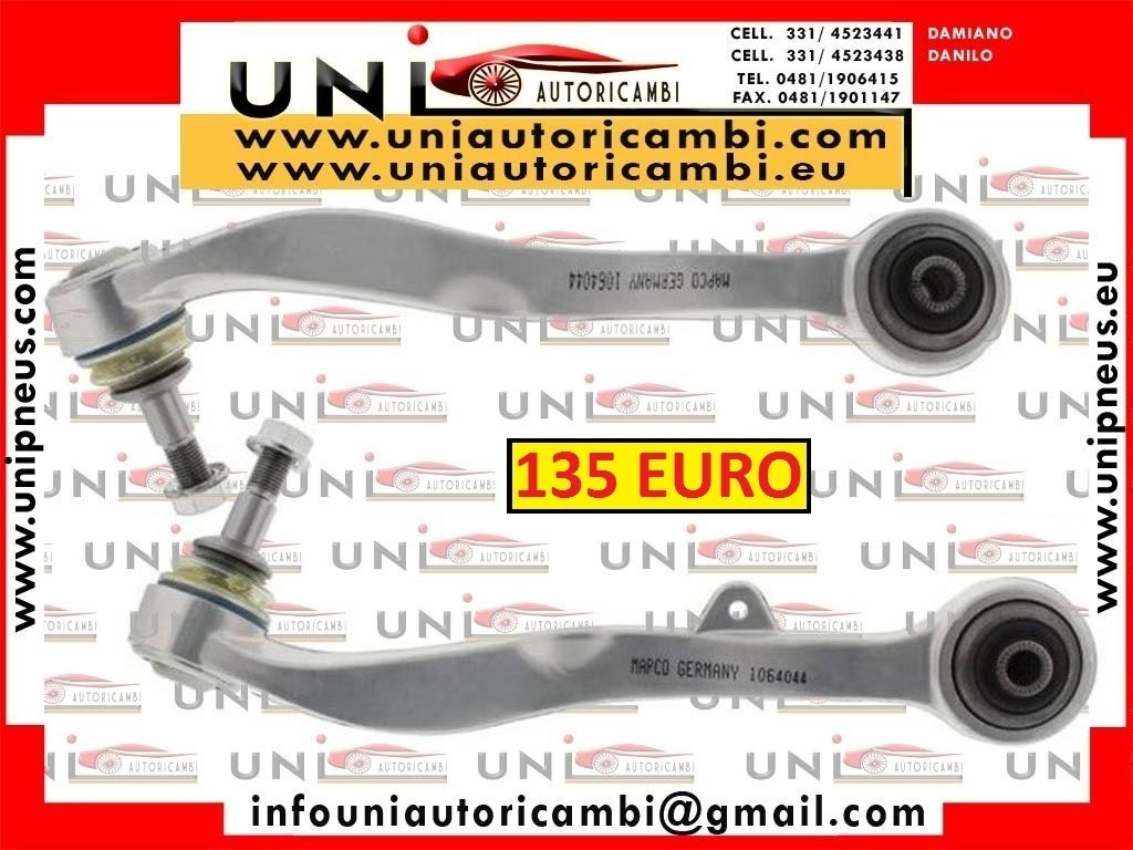 2x Braccetti Anteriori Inferiori Rinforzati Piccoli BMW E60 E61 dal 2004 Berlina