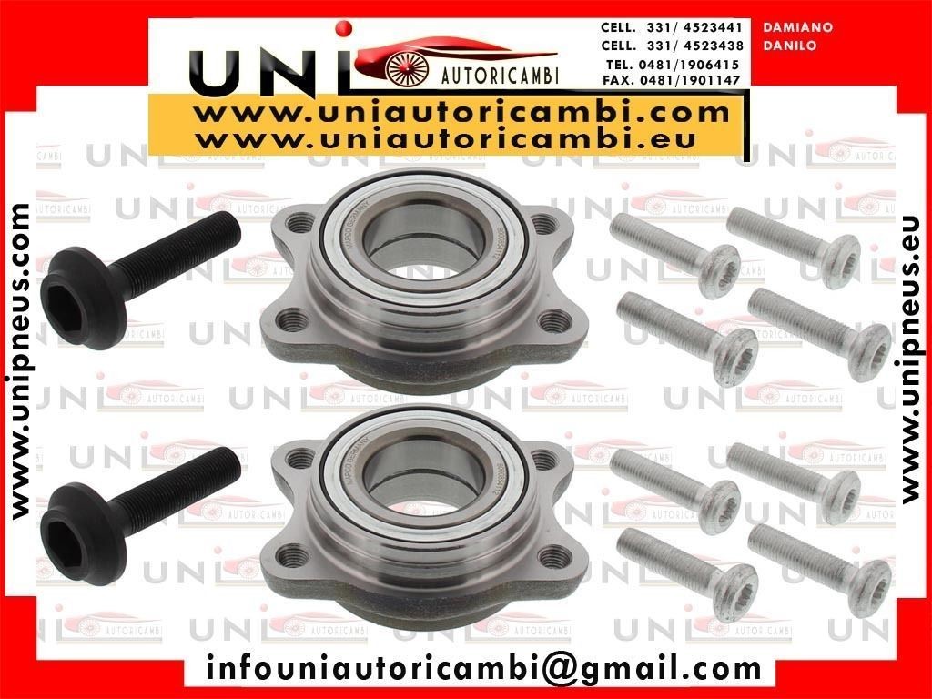 2X Cuscinetti Ruota Anteriori Sinistro + Destro per AUDI A4 8E B6 dal 2001-
