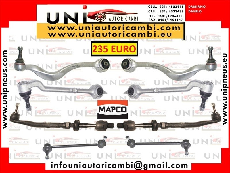8x Bracci RINFORZATI MAPCO GERMANY ANTERIORI per BMW E39