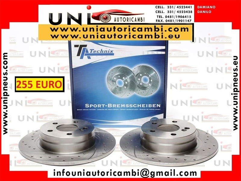 2 Dischi Posteriori Pieno 300 x 10 per: - MERCEDES-BENZ CLASSE C  W204 dal 2008- , C Coupé C204 dal 2011- ,C T-Model S204 dal 2013- ,  C W205 dal 2013- , E Coupé C207 dal 2009-